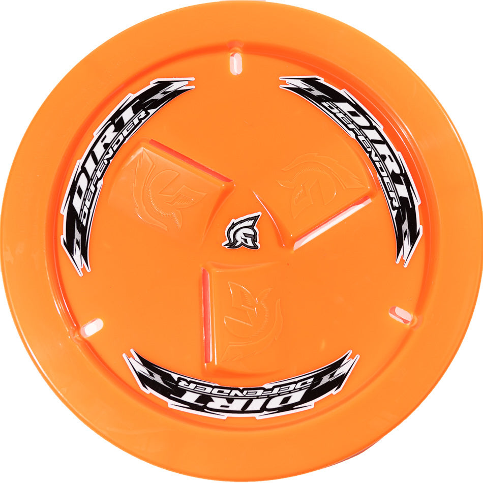 DIRT DEFENDER RACING PRODUCTS 10280 Wheel Cover Neon Orange Vented