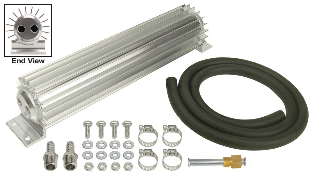 DERALE 13263 2 Pass Heat Sink Trans Cooler 12in Lg 1/4in NPT