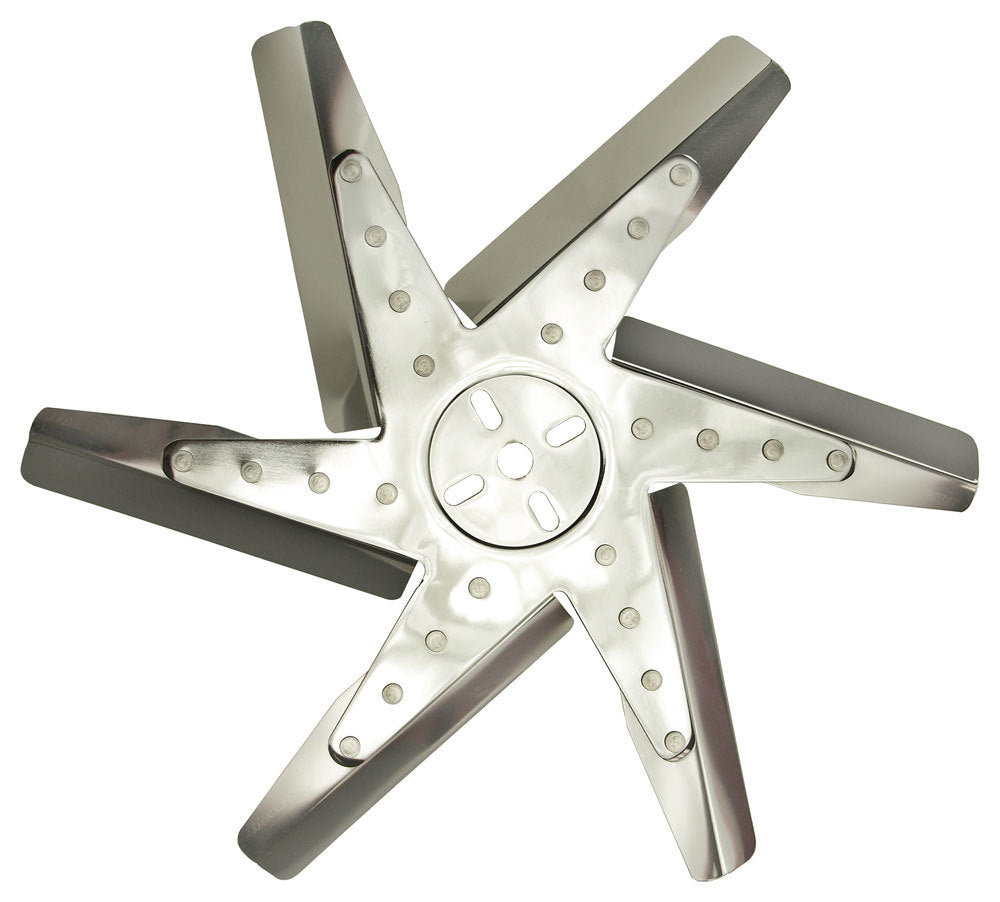 DERALE 19717 17in Stainless Steel Flex Fan (Chrm Hub)
