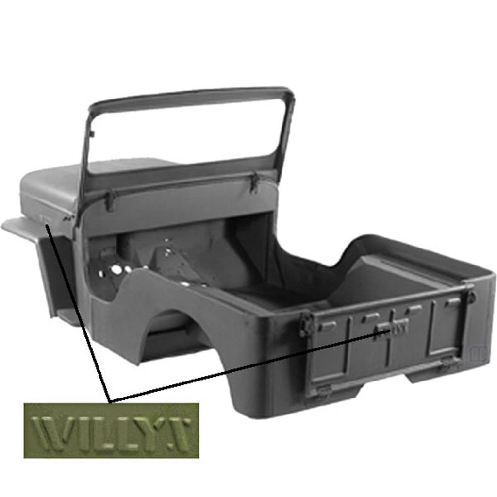 Omix DMC-693197 Body Kit for Select Jeep CJ3, Jeep Willys
