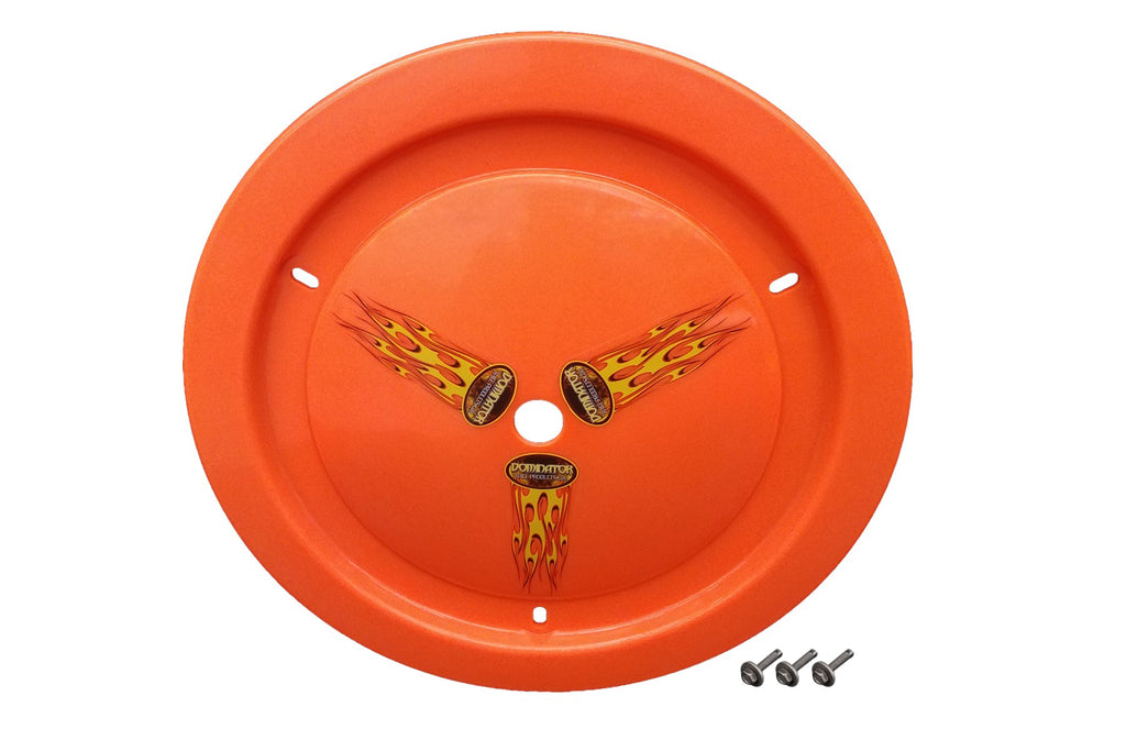 DOMINATOR RACE PRODUCTS 1006-B-FOR Wheel Cover Bolt-On Fluo Orange Real Style