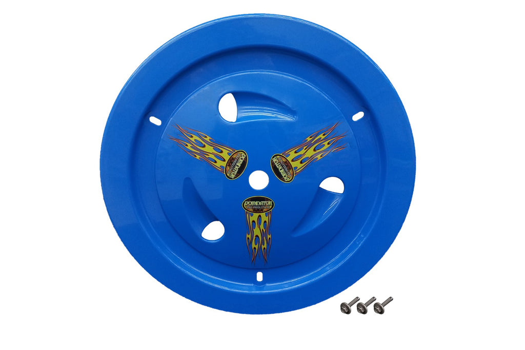DOMINATOR RACE PRODUCTS 1007-B-BL Wheel Cover Bolt-On Blue Real Style