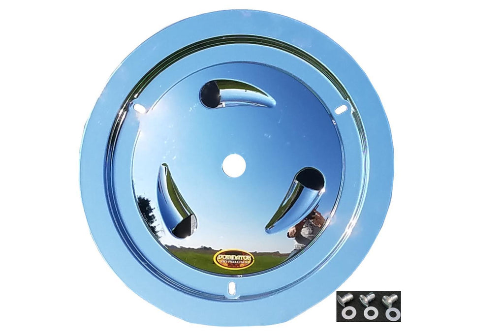 DOMINATOR RACE PRODUCTS 1007-D-CHROME Wheel Cover Dzus-On Chrome Real Style