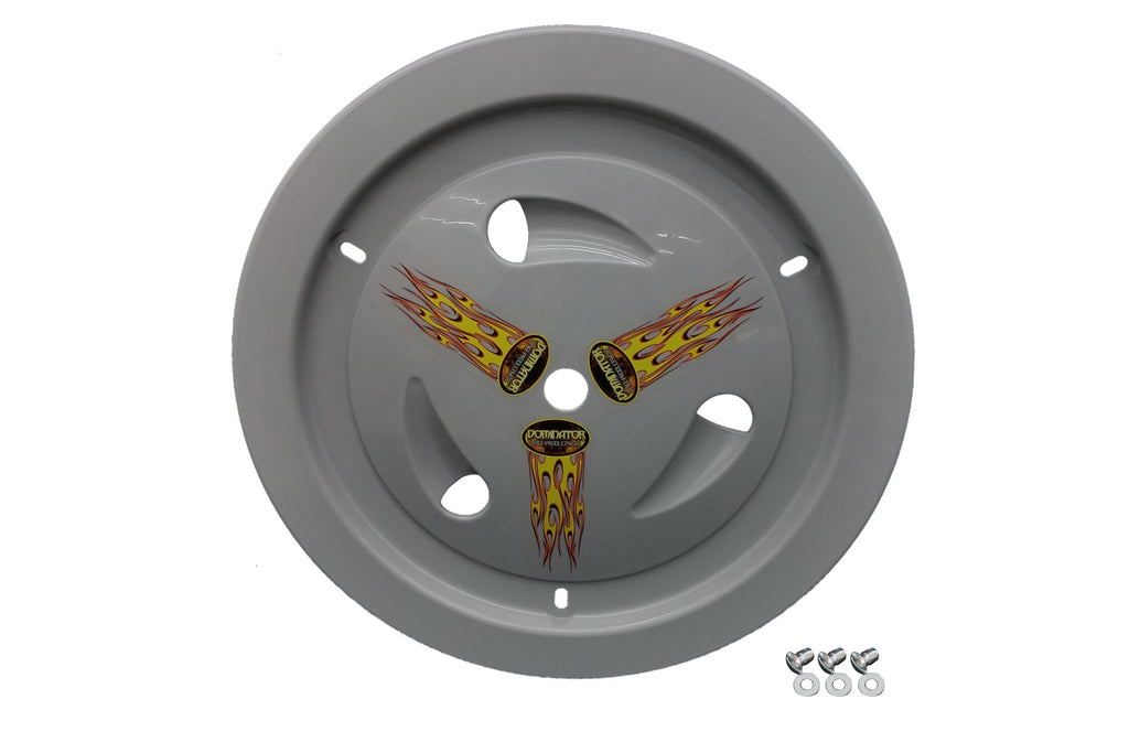 DOMINATOR RACE PRODUCTS 1007-D-GRY Wheel Cover Dzus-On Gray Real Style