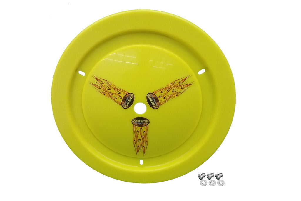 DOMINATOR RACE PRODUCTS 1012-D-FYE Wheel Cover Dzus-On Fluo Yellow