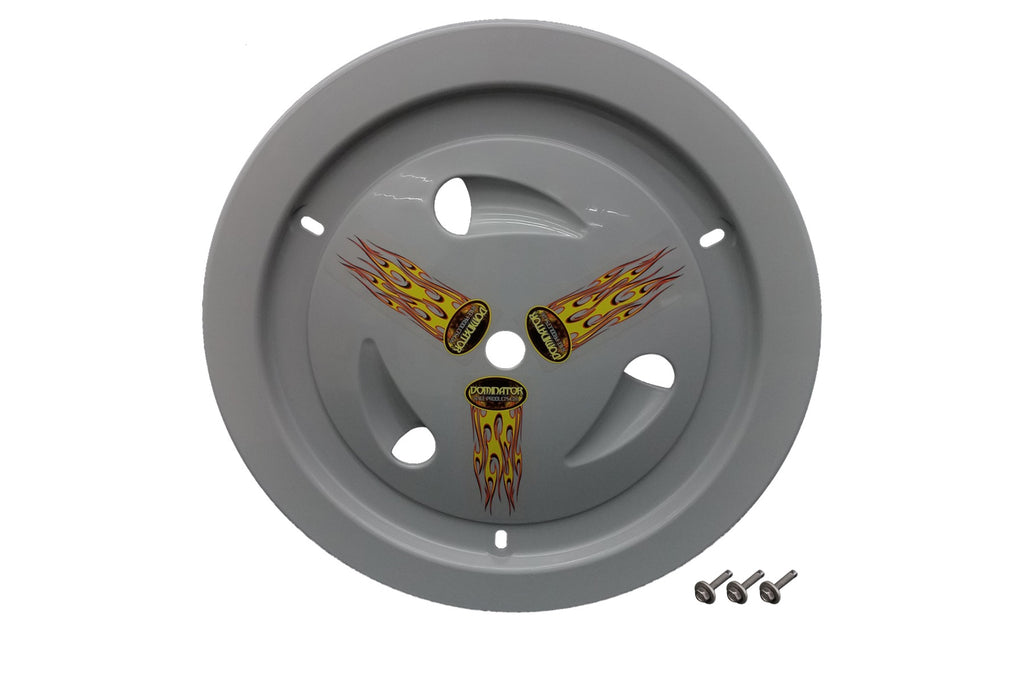 DOMINATOR RACE PRODUCTS 1013-B-GRY Wheel Cover Bolt-On Gray