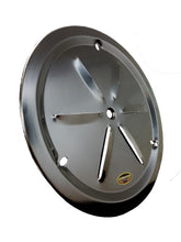 Load image into Gallery viewer, DOMINATOR RACE PRODUCTS 1031-B-BK Wheel Cover Louver Vent Alum Bolt 15in Black