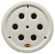 Load image into Gallery viewer, DOMINATOR RACE PRODUCTS 1032-B-WH Wheel Cover Hole Vent Alum Bolt 15in White