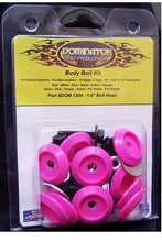 Load image into Gallery viewer, DOMINATOR RACE PRODUCTS 1200-B-PK Body Bolt Kit Pink Hex Head