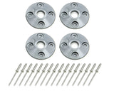 DOMINATOR RACE PRODUCTS 1202-SIL Scuff Plate Plastic 4pk Silver