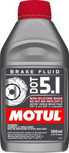 Motul 100951 DOT 5.1 - 500 mL Am - Fully Synthetic Brake Fluid