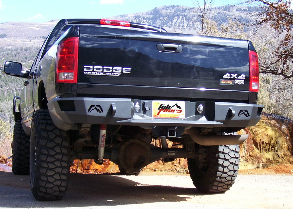 Fab Fours DR03-W1050-B Heavy Duty Rear Bumper for Select Dodge Ram 2500, Dodge Ram