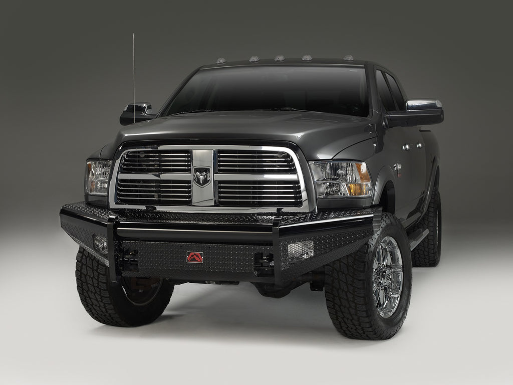 Fab Fours DR06-S1161-1 Black Steel Front Ranch Bumper for Select Dodge Ram 2500, Dodge Ram 3500, Dodge Ram 4500, Dodge Ram