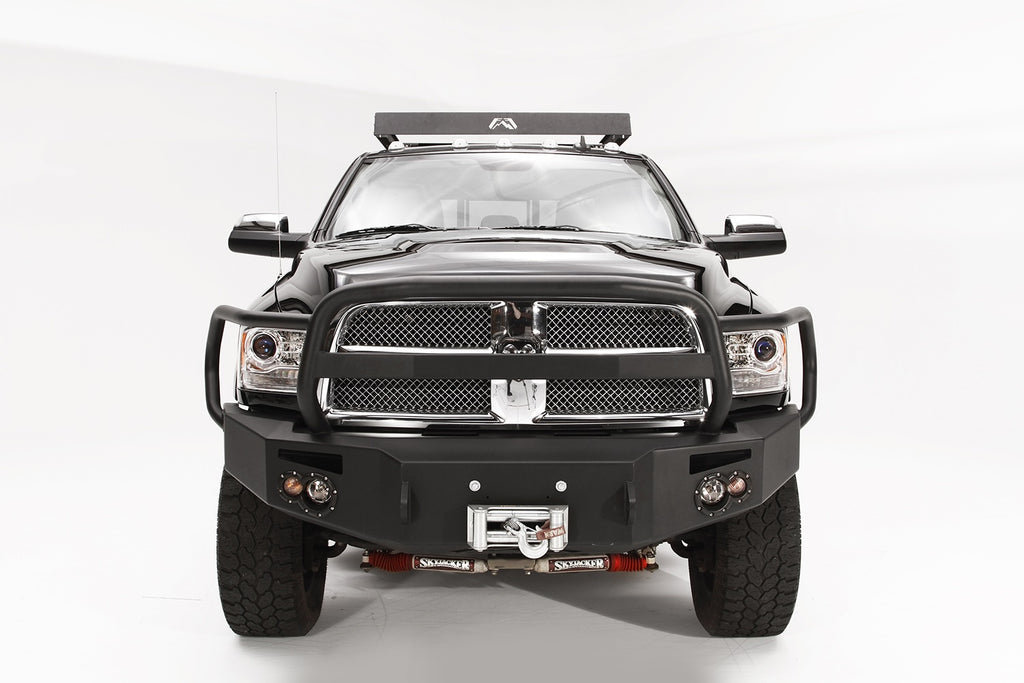 Fab Fours DR10-A2950-1 Premium Heavy Duty Winch Front Bumper for Select Dodge Ram 2500, Dodge Ram 3500, Dodge Ram 4500, Dodge Ram 5500, Ram 2500, Ram 3500, Ram 4500, Ram
