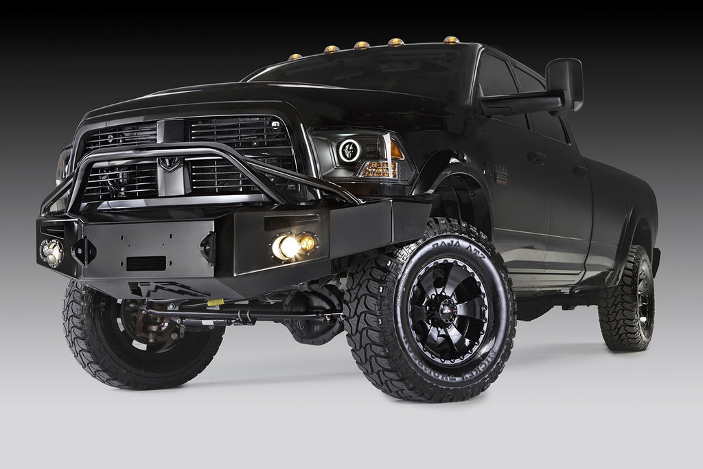 Fab Fours DR10-A2952-B Premium Heavy Duty Winch Front Bumper for Select Dodge Ram 2500, Dodge Ram 3500, Dodge Ram 4500, Dodge Ram 5500, Ram 2500, Ram 3500, Ram 4500, Ram
