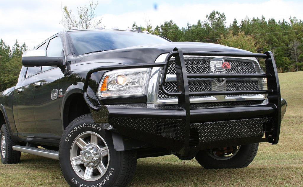 Fab Fours DR10-S2960-1 Black Steel Front Ranch Bumper for Select Dodge Ram 2500, Dodge Ram 3500, Ram 2500, Ram