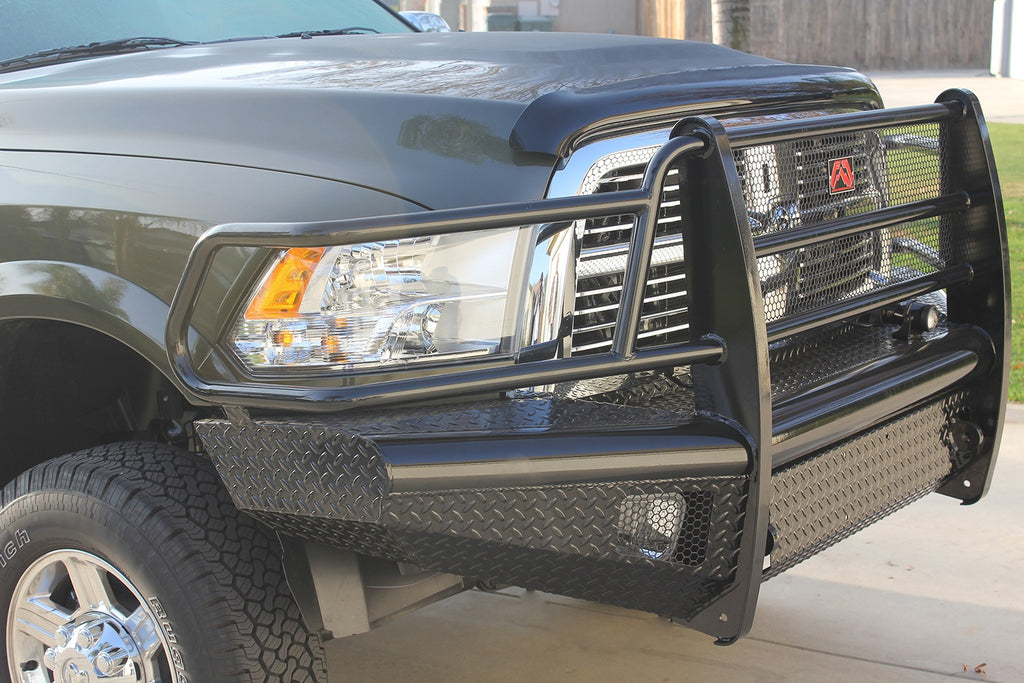 Fab Fours DR10-S2960-1 Black Steel Front Ranch Bumper for Select Dodge Ram 2500, Dodge Ram 3500, Ram 2500, Ram
