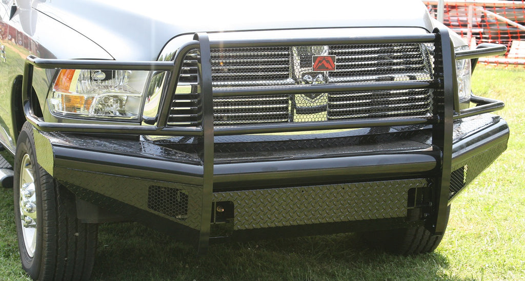 Fab Fours DR10-S2960-1 Black Steel Front Ranch Bumper for Select Dodge Ram 2500, Dodge Ram 3500, Ram 2500, Ram