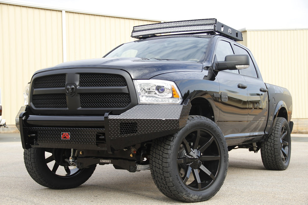 Fab Fours DR13-K2961-1 Black Steel Front Bumper for Select Ram