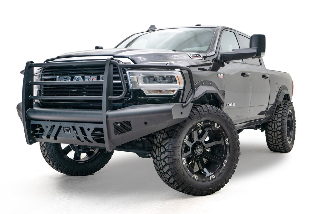 Fab Fours DR19-Q4460-1 Elite Front Bumper for Select Ram 2500, Ram 3500, Ram 4500, Ram