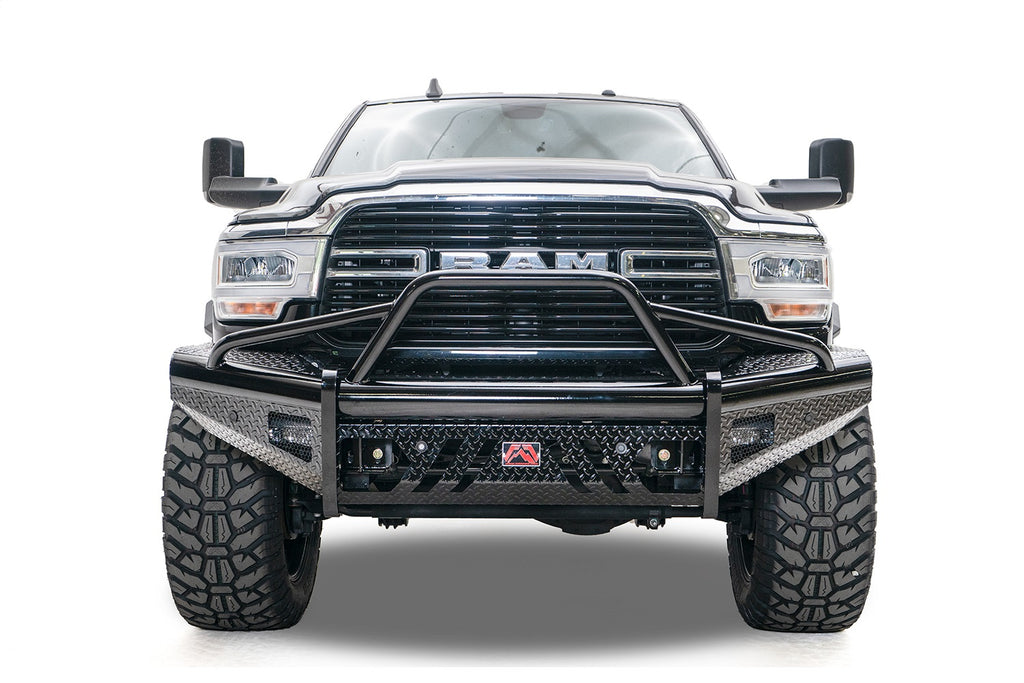 Fab Fours DR19-S4462-1 Black Steel Front Bumper for Select Ram 2500, Ram