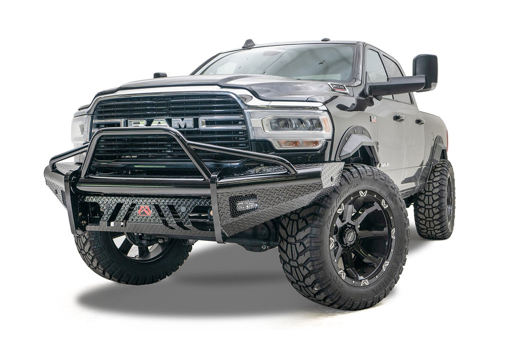 Fab Fours DR19-S4462-1 Black Steel Front Bumper for Select Ram 2500, Ram