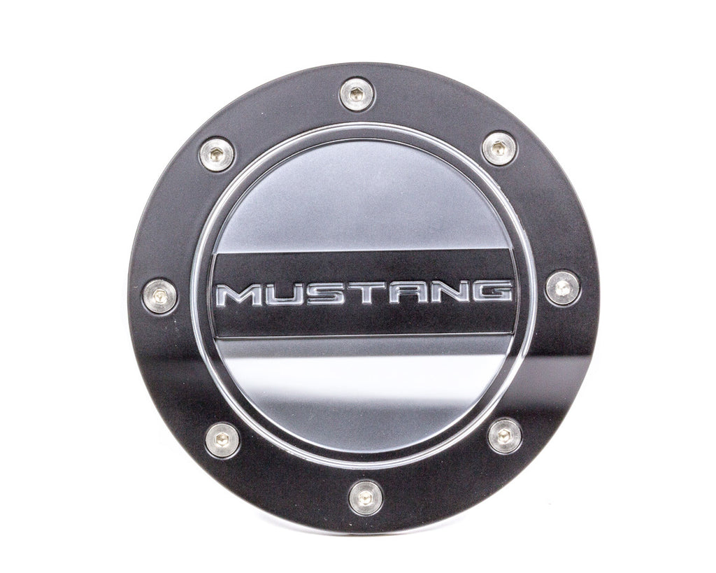 DRAKE AUTOMOTIVE GROUP FR3Z-6640526-MB Fuel Door Mustang Black/ Silver 15-   Mustang