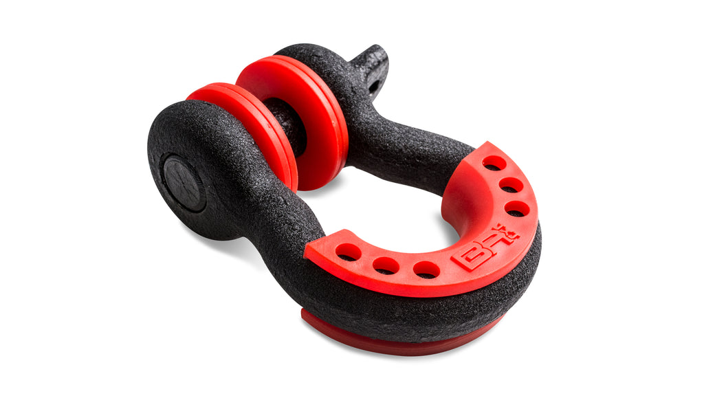 Body Armor 4x4 3203 3/4" Black D-Ring With Isolators, Single