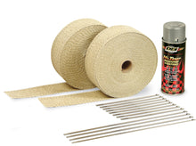Load image into Gallery viewer, DESIGN ENGINEERING 10112 2in Exhaust Wrap Kit Tan w/Aluminum Silicone Coat