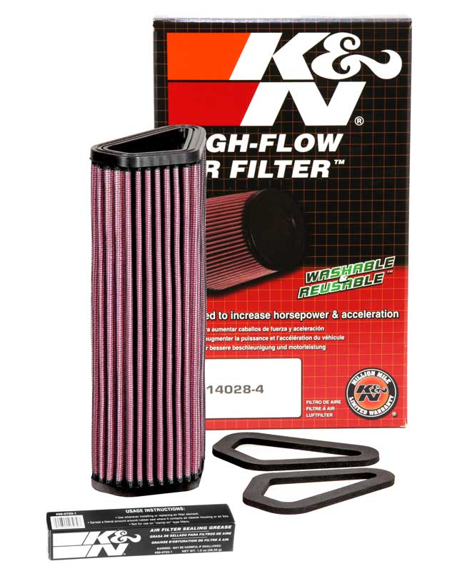 K&N DU-1007 Replacement Air Filter for Select Ducati 1098, Ducati R, Ducati R Bayliss LE, Ducati S, Ducati S Tricolore, Ducati 1198, Ducati R Corse, Ducati S, Ducati S Corse, Ducati SP, Ducati 848, Ducati 848 EVO, Ducati 848 EVO Corse SE, Ducati Diavel,