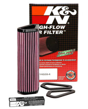 Load image into Gallery viewer, K&amp;N DU-1007 Replacement Air Filter for Select Ducati 1098, Ducati R, Ducati R Bayliss LE, Ducati S, Ducati S Tricolore, Ducati 1198, Ducati R Corse, Ducati S, Ducati S Corse, Ducati SP, Ducati 848, Ducati 848 EVO, Ducati 848 EVO Corse SE, Ducati Diavel,