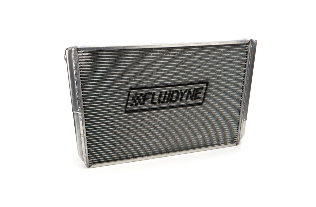 FLUIDYNE PERFORMANCE MGM.SLM.CLOSED Radiator Dbl 29x18 W/Oil Cooler Fan w/o Fill