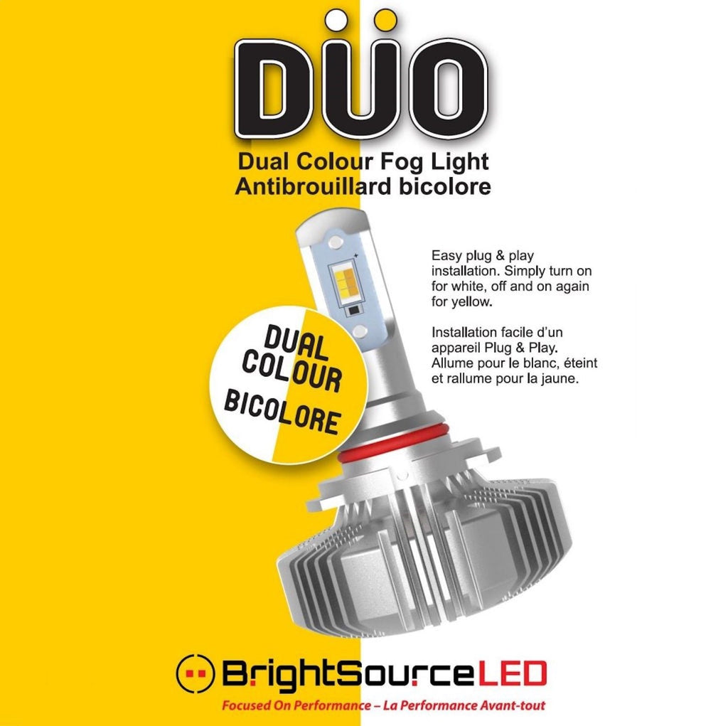 BrightSource 96911 DUO Led Fog Light Bulbs; Twin Pack; H11; 12v DC; 22W; 6000K; - Truck Part Superstore