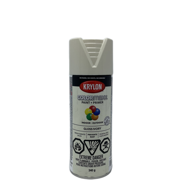 Krylon 45524 COLORmaxx™ Paint + Primer, Gloss, Ivory - 450g