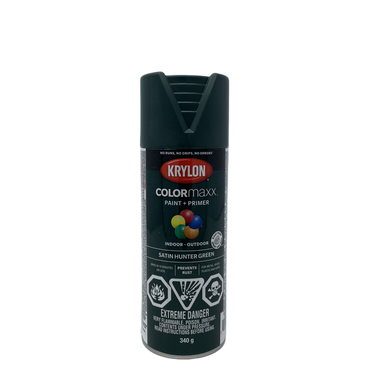 Krylon 45563 COLORmaxx™ Paint + Primer, Satin, Hunter Green - 450g