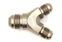 Load image into Gallery viewer, DEATSCHWERKS 6-02-0702 Y-Block Fitting Dual 6an Male to 8an Male