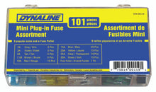 Load image into Gallery viewer, Dynaline 00119 101PC Mini Blade Plug In Fuses Assortment