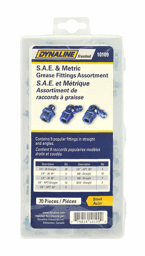 Dynaline 10109 Grease Fitting Assortment