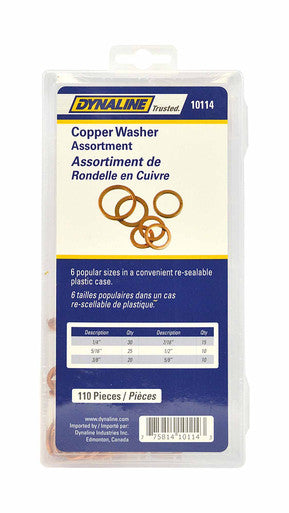 Dynaline 10114 Copper Washer Assortment