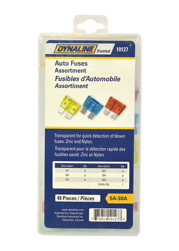 Dynaline 10127 49 PC Auto Fuse Assortment