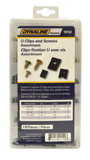 Dynaline 10142 U-Clip and Screw Assortment