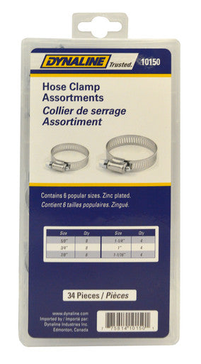 Dynaline 10150 Hose Clamps Assortment