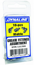 Load image into Gallery viewer, Dynaline 11136A Grease Fttng Assortm. Metric 10 Pcs / 6 Items