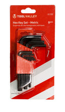 Load image into Gallery viewer, Tool Valley 51102 Hex Key Set - 9 Pc Metric - Red Table