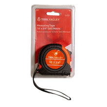 Load image into Gallery viewer, Tool Valley 51111 Measuring Tape 16&#39; x 3/4&quot;, Metric/SAE - Red Table