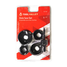 Load image into Gallery viewer, Tool Valley 51142 Hole Saw Set, 5 Pcs - Red Table