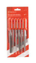 Load image into Gallery viewer, Tool Valley 51177 File Set with Handles, 6 Pcs - Red Table