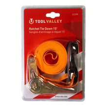 Load image into Gallery viewer, Tool Valley 51299 Ratchet Tie Down 15&#39; - Red Table