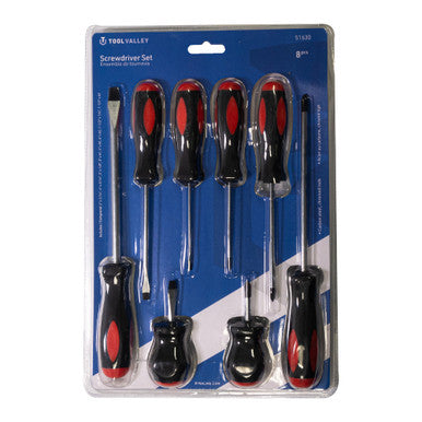 Tool Valley 51630 Screwdriver Set, 8 Pcs - Blue Table