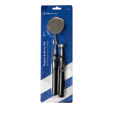 Tool Valley 51645 Magnet & Mirror Set, 2 Pcs - Blue Table